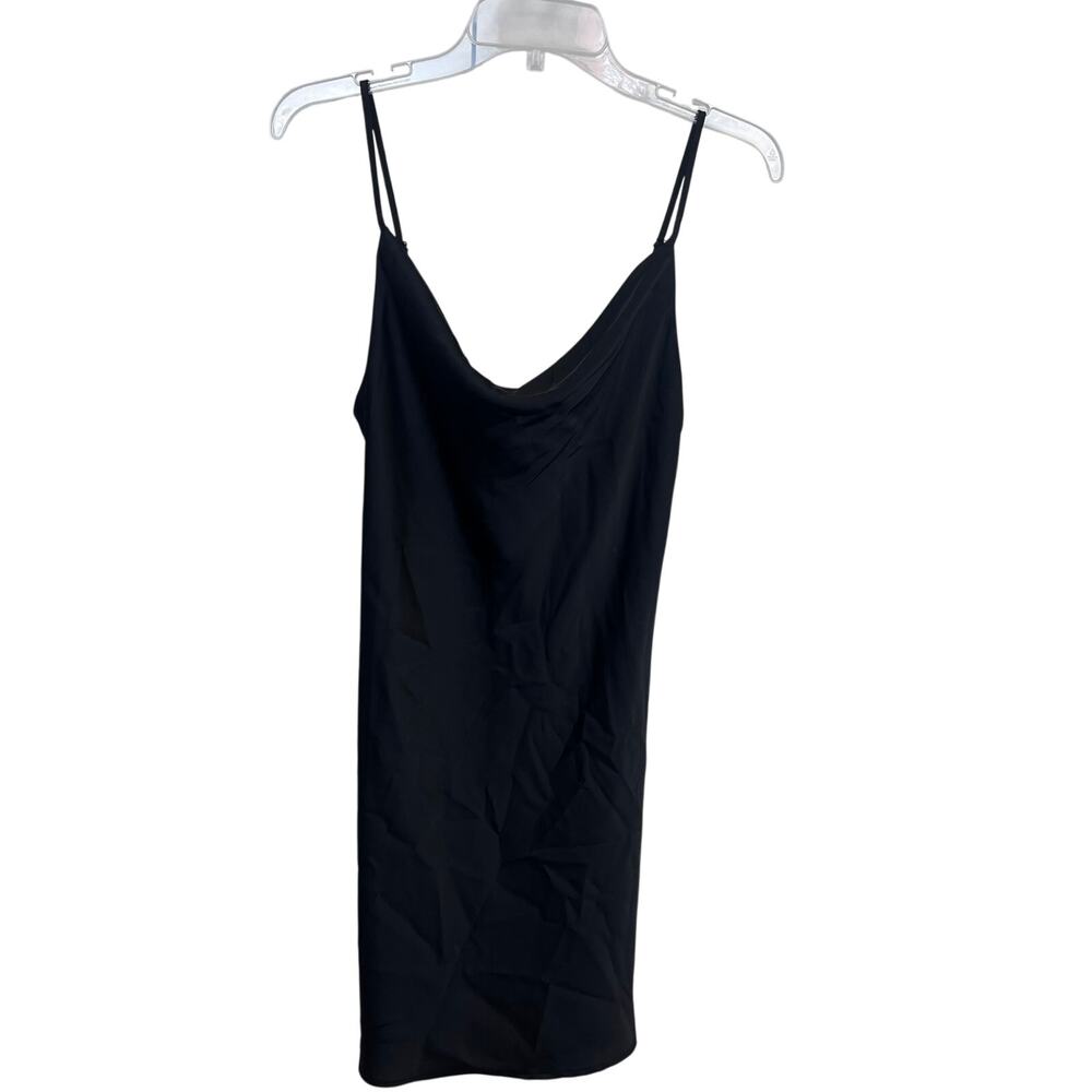 Urban Outfitters Black Cowl Neck Slip Mini Dress Women’s Small Adjustable